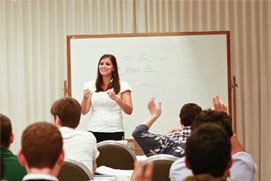 Rachel Vincent teaches course methodology